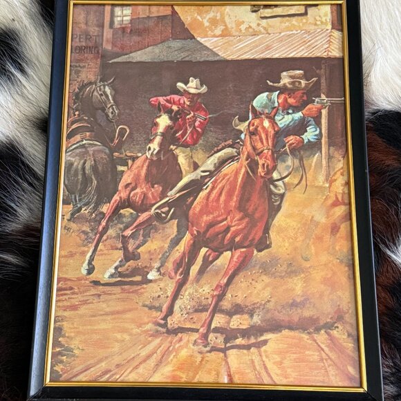 Mid Century Western Framed Picture by Earnest Tonk - Picture 10 of 13